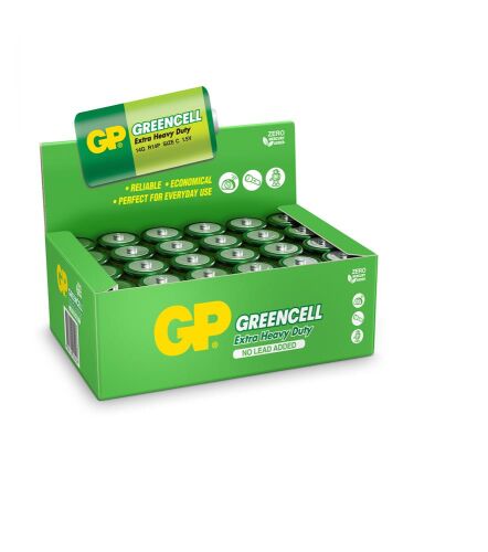 GP Greencel R14 Orta Boy Çinko Pil 24'lü Paket GP14G-2S2 - GP