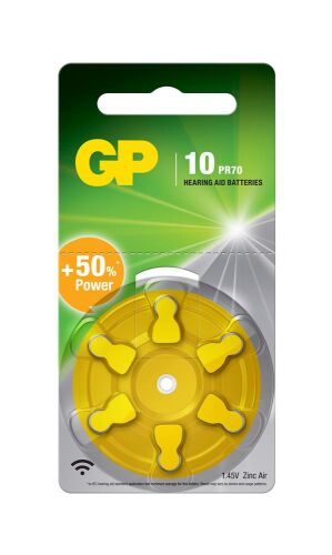 GP ZA10 1.4V Düğme Kulaklık Pili 6'lı Paket - 1