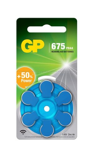 GP ZA675 1.4V Düğme Kulaklık Pili 6'lı Paket - 1