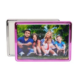 Gümüş & Pembe Renk Bördürlü Cep Albüm 13x18 - 1