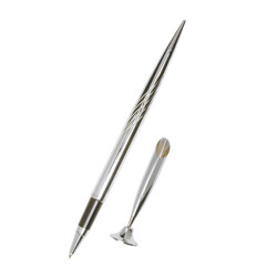 Gümüş Renkli Metal Sümen Tükenmez Kalem - 1