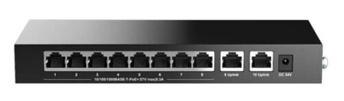 H3C Magic BS210T-HP 8 Port Poe+ 2 Port Uplink 10-100-1000 Mbps 110W Metal Kasa Swich - H3C