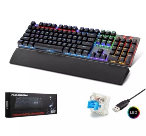 HADRON G507 KABLOLU MEKANİK RGB OYUN KLAVYE - 1