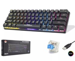 Hadron G509B Siyah Mekanik Gaming Mini Klavye Blue Switch RGB - 1