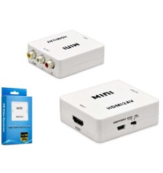 HADRON HDX1281 HD VIDEO CONVERTOR HDMI (IN) TO AV (OUT) BEYAZ - 1