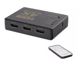Hadron Hdx1308 3 port Hdmi Switch 3Giriş 1Çıkış 4K Kumandalı - 1