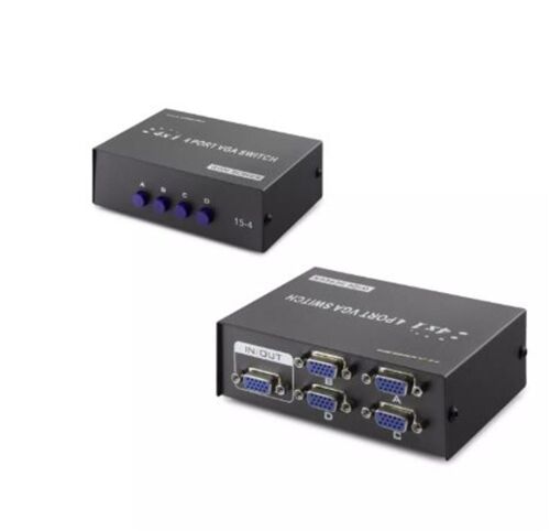 Hadron Hdx1329 4 Port Vga Switch 54Mhz 4Giriş 1Çıkış - HADRON