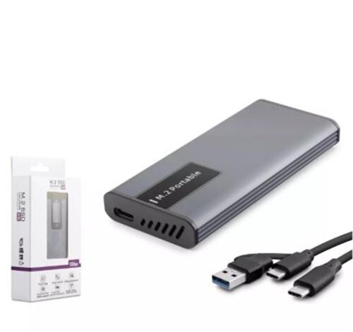 Hadron Hdx1780 Ssd Kutu Type-C3.1 + Usb3.0 Nvme + Ngff M2 Alüminyum + Plastik Chip Rtl9210B Rgb Gri - NODAR