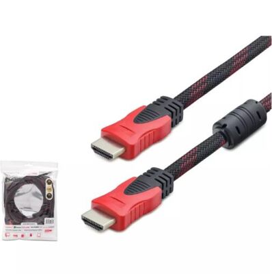 HADRON HDX2017 HDMI (M) TO HDMI (M) KABLO ÖRGÜLÜ 10M SİYAH - 1