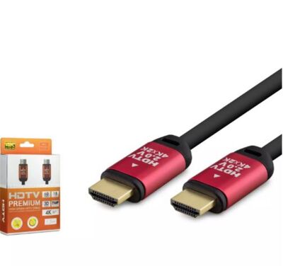 HADRON HDX2037 HDMI (M) TO HDMI (M) KABLO PVC 4K 1.5M SİYAH - 1