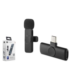 Hadron HDX2785 Type-C Kablosuz Yaka Mikrofonu (Tak ve Konuş 20 Metre Erişilebilir Resepsiyon) - 1