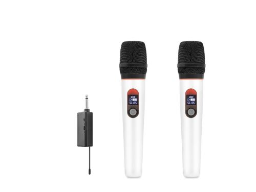 Hadron HDX2791B Beyaz Kablosuz (WIRELESS) 2Lİ Mikrofon - HADRON (1)