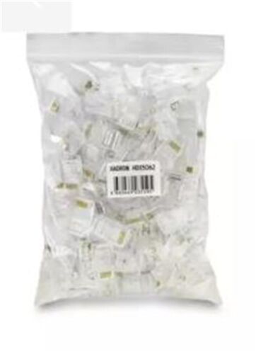 Hadron Hdx5062 Cat5 Konnektör Ez Rj45 Delikli 100Lü Paket Şeffaf - HADRON