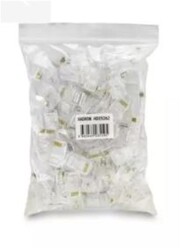 Hadron Hdx5063 Cat6 Konnektör Ez Rj45 Delikli 100Lü Paket Şeffaf - 1