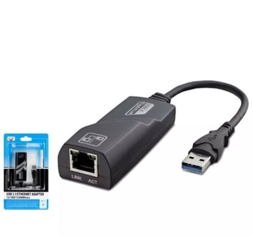 HADRON HDX5265 USB3.0 ETHERNET CARD 10-100-1000 MBPS SİYAH - 1