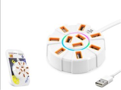 Hadron Hdx7034 Usb Hub 10-Usb 1.2M Beyaz - 1