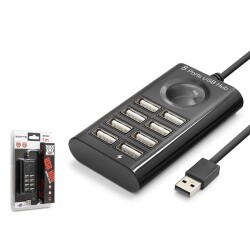 Hadron hdx7052 Usb Hub 8-Usb 8in1 1M Siyah - 1