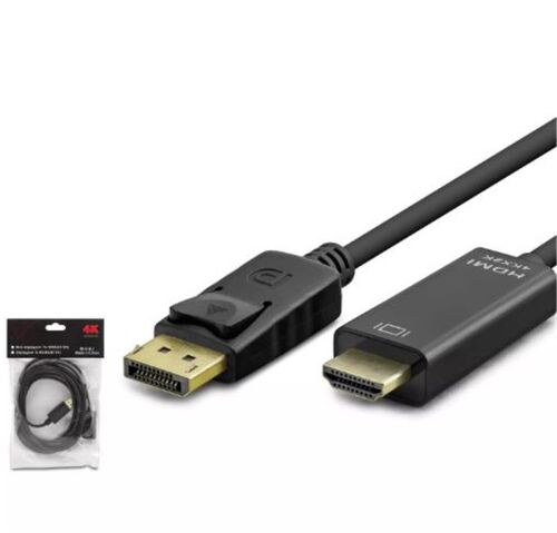 HADRON HDX7797 DISPLAY (M) TO HDMI (M) KABLO 4K 30HZ 3M SİYAH - HCS