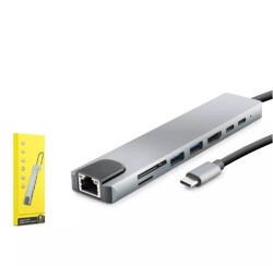 HADRON HDX7841 TYPE-C TO HDTV HDMI 4K 30HZ + VGA 2IN1 GRİ - 1