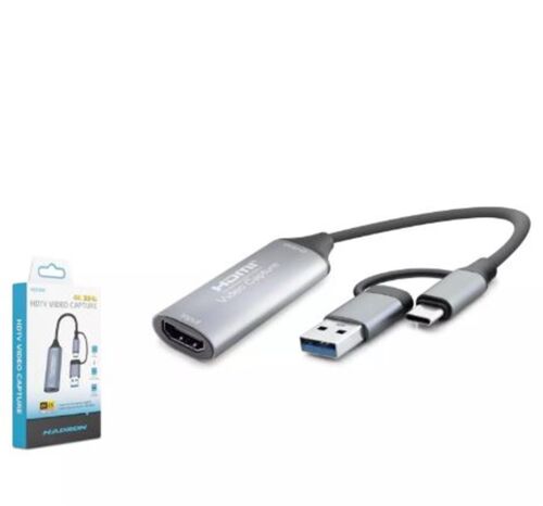 Hadron Hdx7856 Hdmi Video Capture Type-C + Usb3.0 4K 30Hz Gri - HADRON