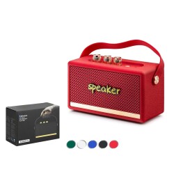 Hadron KILBURN3 Kırmızı Bluetooth Nostalji Speaker168-103-72MM - 1