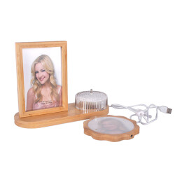 Hareketli Ahşap Ledli Papatya Çerçeve - 2