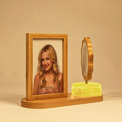 Hareketli Ahşap Ledli Papatya Çerçeve - OFİSOMİ-T