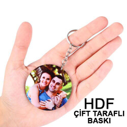 HDF Çift Taraflı Anahtarlık - Yuvarlak - 4