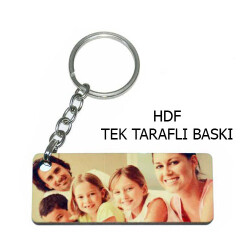 HDF Tek Taraflı Anahtarlık 3x6 cm - Dikdörtgen - 1