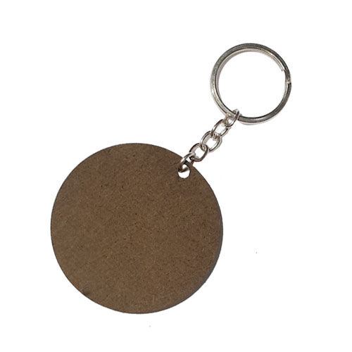 HDF Tek Taraflı Anahtarlık 5 cm - Yuvarlak - 2