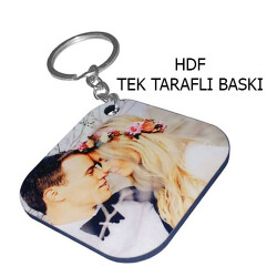 HDF Tek Taraflı Anahtarlık 5x5 cm - Kare - 1