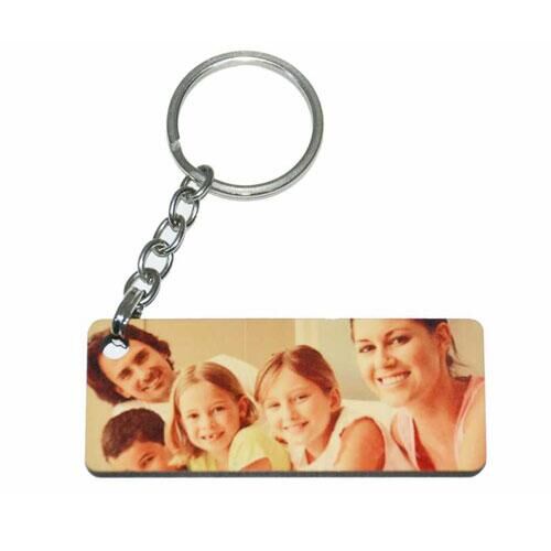 HDF Tek Taraflı Anahtarlık 3x6 cm - Dikdörtgen - 2