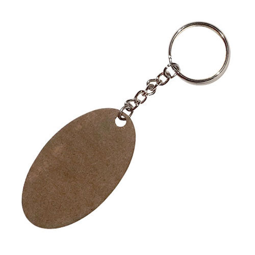 HDF Tek Taraflı Anahtarlık - Oval - 2