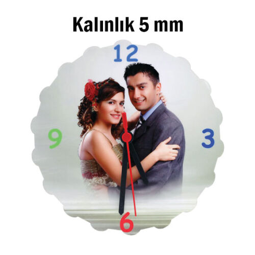 HDF Yuvarlak Saat 20 cm - OFİSOMİ-S