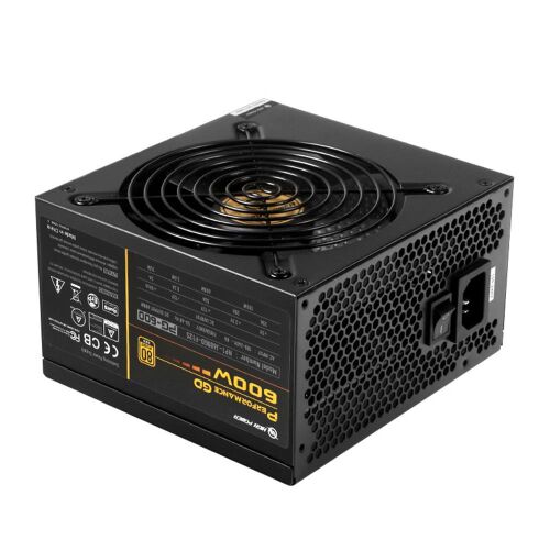 High Power HP1-J600GD-F12S Performance GD 600W 80+ Gold 50A Single Rail Aktif PFC Siyah Power Supply - 1