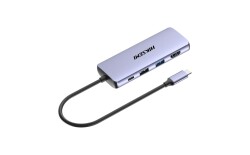 Hiksemi HS-HUB-DS8 Type-C To HDMI+USB3-3+USB2+SD-TF+PD Çoklayıcı - 1