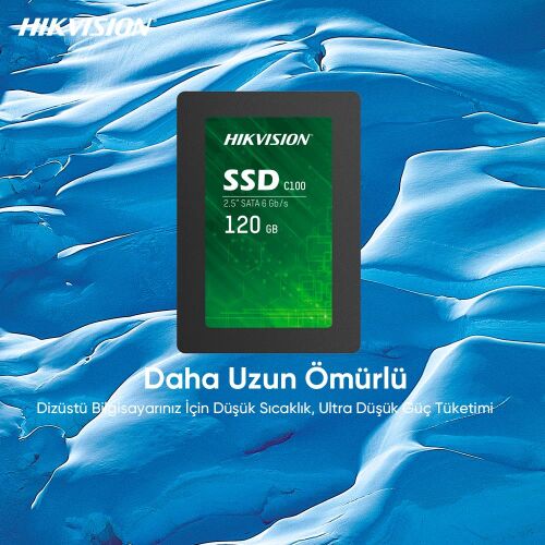 Hikvision 120Gb Ssd Disk Sata 3 Hs-Ssd-C100-120G 550Mb-420Mb Harddisk - 1