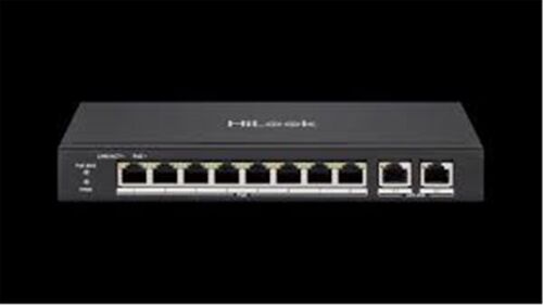 Hilook NS-0310P-60(B) 10 Port 2 Port 10-100-1000 Gigabit 8 Port 10-100 Poe 60W Switch - HİLOOK