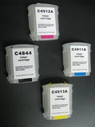 Hp 10-11 Uyumlu Kolay Dolan Kartuş (Dolu 4 Adet Kartuş) - 2