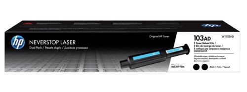 HP 103AD Black Siyah 2.500 Sayfa X 2 Çiftli Neverstop Toner W1103AD - HP