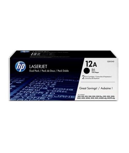 HP 12AF Black Siyah 2.000 Sayfa Çiftli Toner Q2612AF - 1
