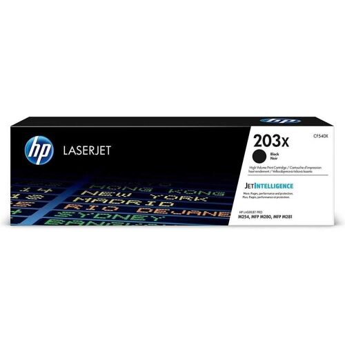 HP 203X Black Siyah Yüksek Kapasite 3.200 Sayfa Toner CF540X - HP