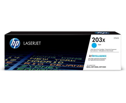 HP 203X Cyan Mavi Yüksek Kapasite 2.500 Sayfa Toner CF541X - HP