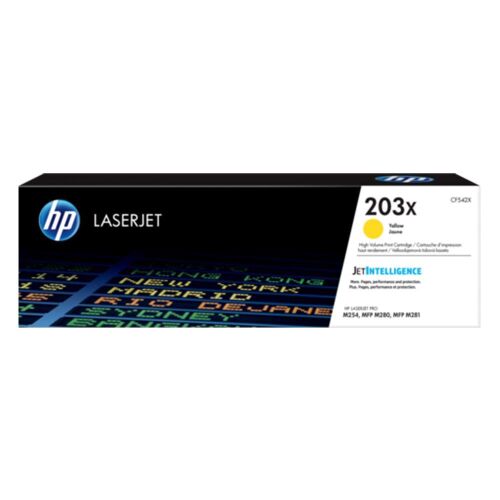 HP 203X Yellow Sarı Yüksek Kapasite 2.500 Sayfa Toner CF542X - 1