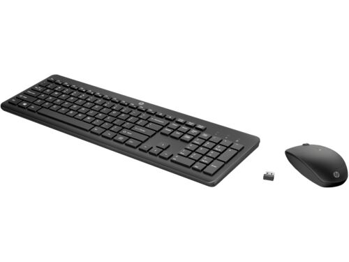 HP 230 18H24AA Kablosuz Klavye+ Mouse Set 2.4Ghz (2 x AAA keyboard; 1 x AA Mouse) Siyah - 1