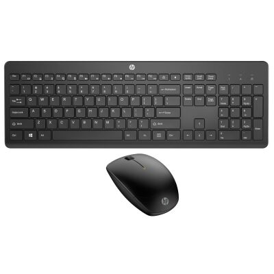 HP 235 1Y4D0AA Siyah Kablosuz Klavye Mouse Seti 2,4 GHz 1600 DPI (2 x AAA (keyboard); 1 x AA Mouse) - 1