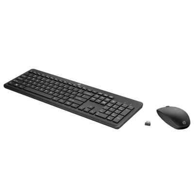 HP 235 1Y4D0AA Siyah Kablosuz Klavye Mouse Seti 2,4 GHz 1600 DPI (2 x AAA (keyboard); 1 x AA Mouse) - 2