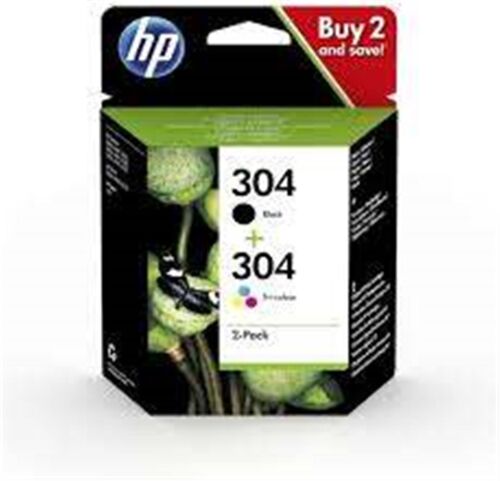 HP 304 Black-Color Siyah-Renkli Multi Paket 3JB05AE - HP