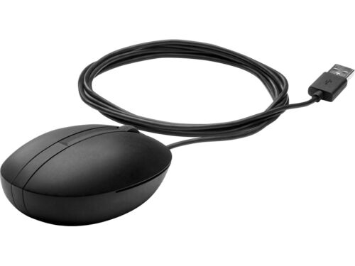 HP 320M 9VA80AA 1200Dpı Siyah Usb Kablolu Mouse Kablo Uzunluğu 1,8Mt - HP (1)