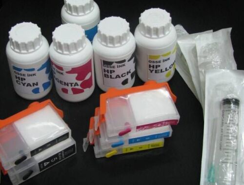 Hp 364 Uyumlu Dolan Kartuş Seti - (Dolu 5 Adet Kartuş) - İTHAL-MUADİL